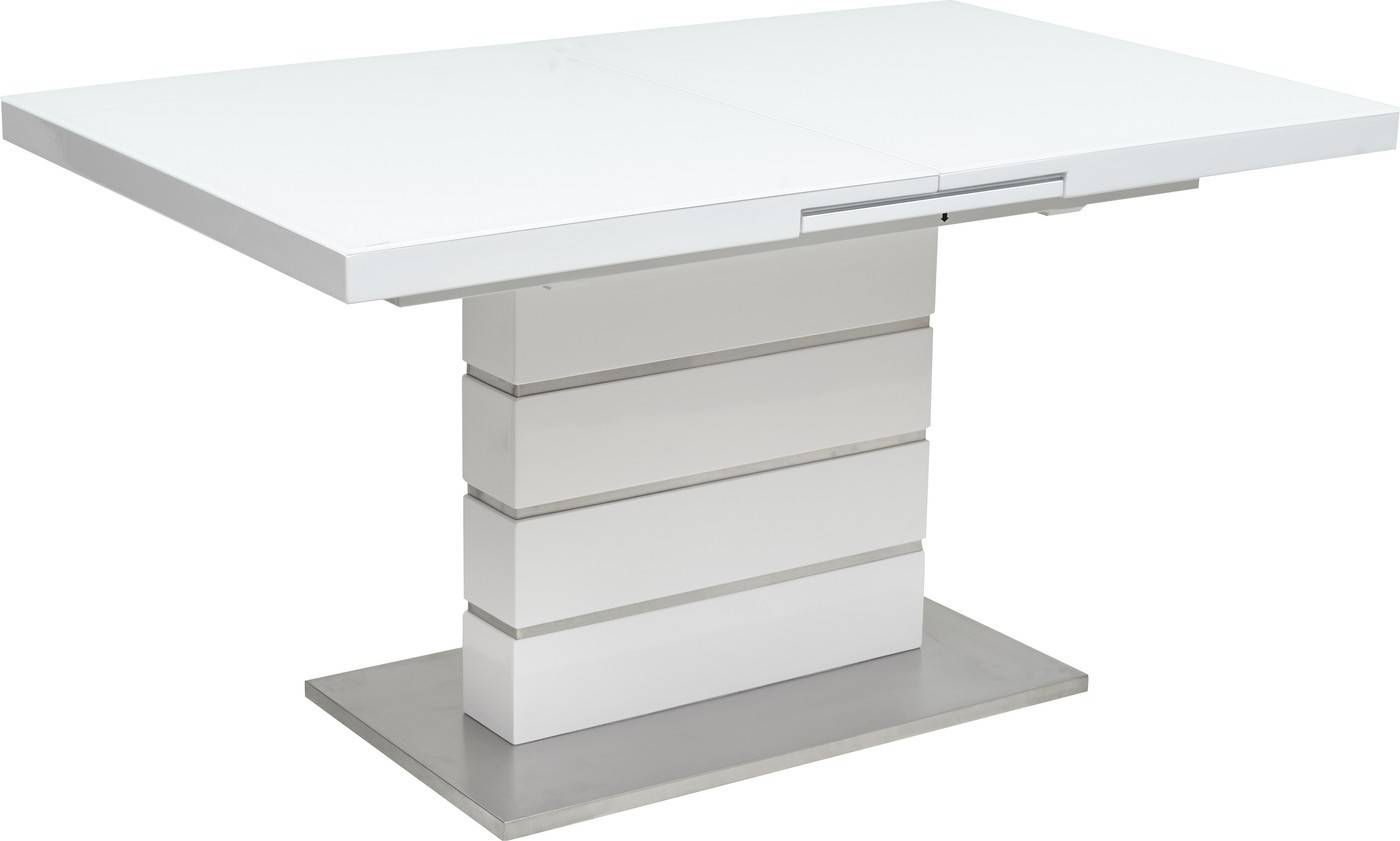 Стол Quadro 140 White Glass белый глянец м-City