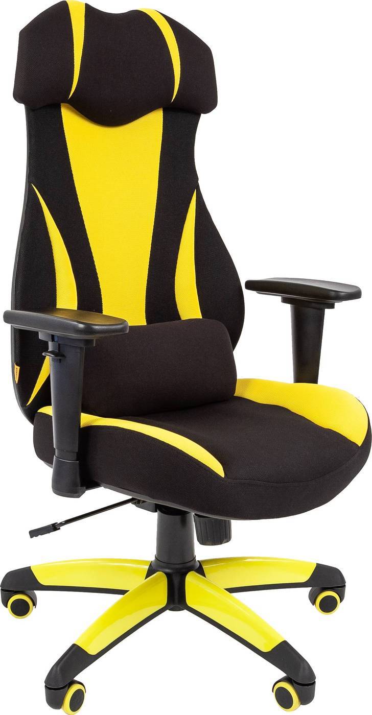 кресло игровое chairman game 17 желтый