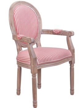 Купить Стул-кресло Volker arm розовый, натуральный, Цвет: розовый