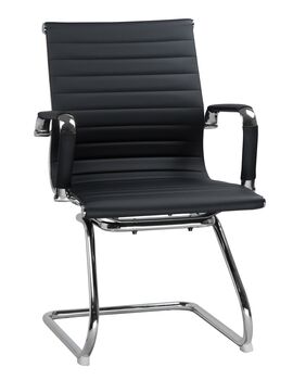 Купить Офисное кресло для посетителей DOBRIN CODY (чёрный) черный/хром