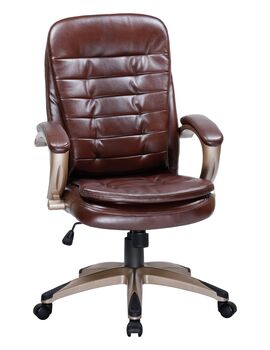 Купить Офисное кресло для руководителей DOBRIN DONALD (коричневый) коричневый/хром