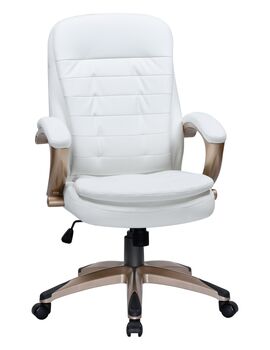 Купить Офисное кресло для руководителей DOBRIN DONALD (белый) белый/хром