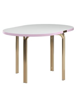 Купить Столик кофейный Ror 75х50 см латунь/серый/розовый, Варианты цвета: розовый, Варианты размера: 