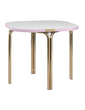 Купить Столик кофейный Ror 50х50 см латунь/серый/розовый, Варианты цвета: розовый, Варианты размера: 