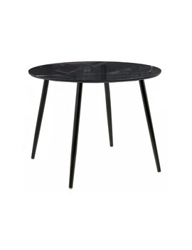 Купить Стол Стеклянный стол Анселм обсидиан / черный, Варианты цвета: черный, Варианты размера: 
