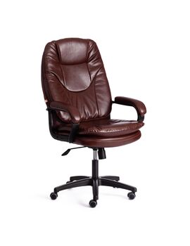 Купить Компьютерное кресло COMFORT LT (22) кож/зам, коричневый, 2 TONE коричневый/черный, Цвет: глянцевый коричневый
