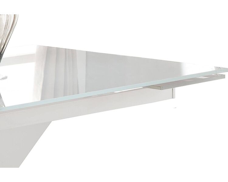 Купить Стол CT992 прямоугольный, металл, закаленное стекло, 160 x 90 см, Варианты цвета: белый, фото 3
