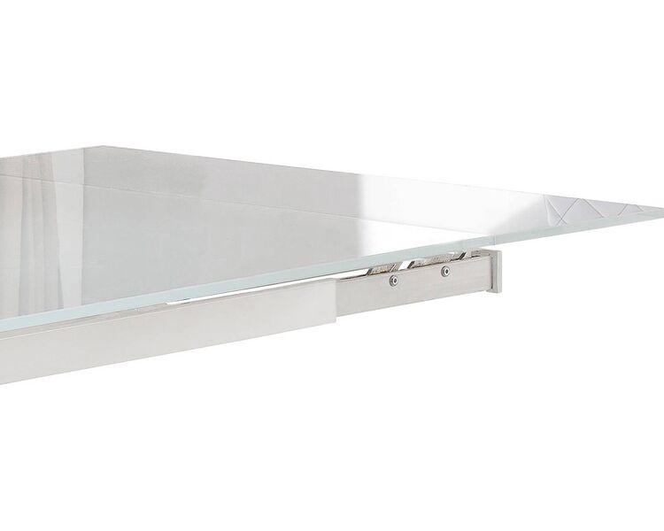 Купить Стол CT992 прямоугольный, металл, закаленное стекло, 160 x 90 см, Варианты цвета: белый, фото 4