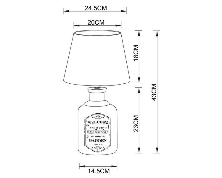 Купить Настольная лампа Arte Lamp Isola A4272LT-1GY, фото 4