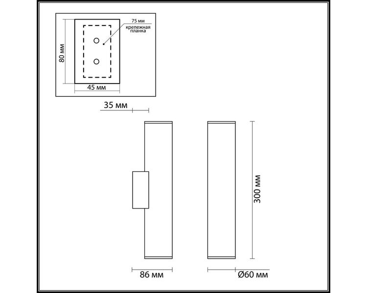 Купить Настенный светодиодный светильник Odeon Light Dario 3833/2WA, фото 2