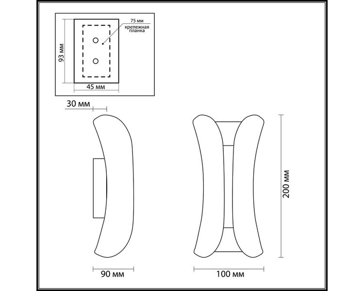 Купить Уличный настенный светодиодный светильник Odeon Light Krista 3886/6BG, фото 2