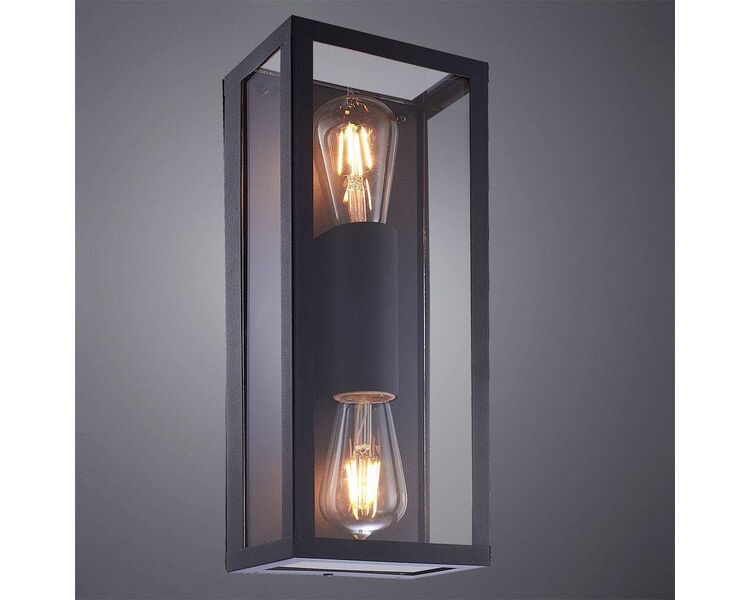 Купить Уличный настенный светильник Arte Lamp Belfast A4569AL-2BK, фото 2