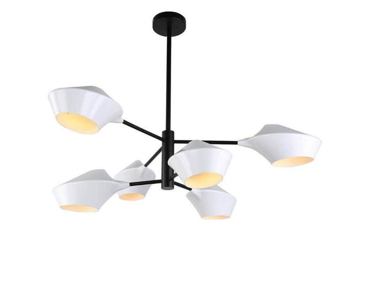 Купить Подвесная люстра Lumina Deco Romina LDP 6037-6 WT+BK