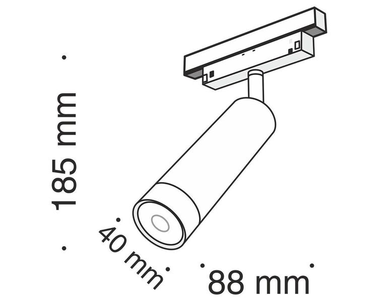 Купить Трековый светодиодный светильник Maytoni Track Lamps TR019-2-7W4K-B, фото 3