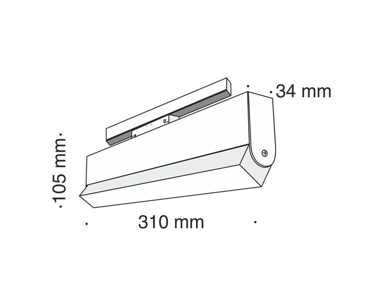 Купить Трековый светодиодный светильник Maytoni Track lamps TR013-2-20W4K-B, фото 3