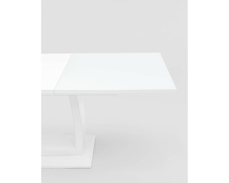 Купить Стол обеденный Орлеан раскладной 160-215*90 глянцевый белый, Варианты размера: 160x90, фото 7