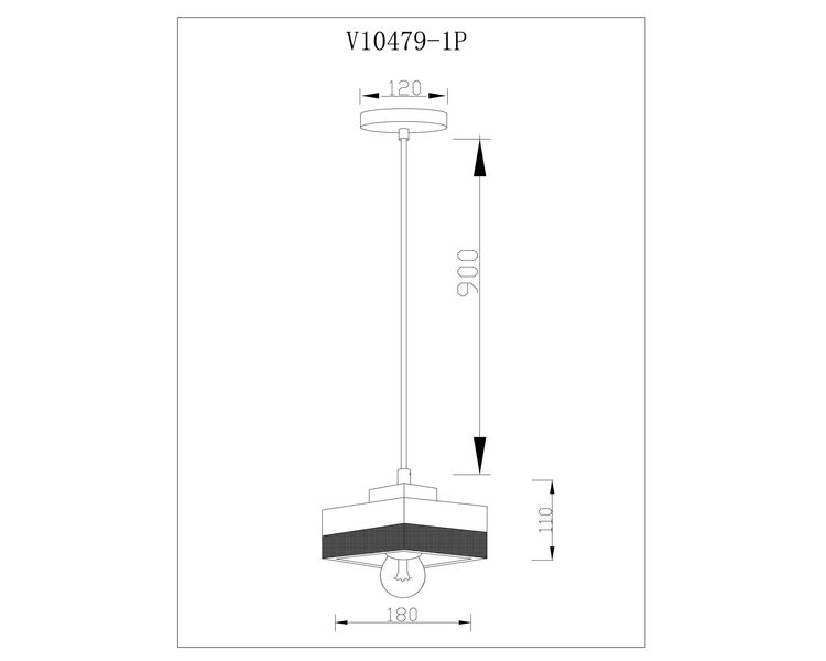 Купить Светильник подвесной Moderli V10479-1P Turin, Варианты цвета: белый, фото 5