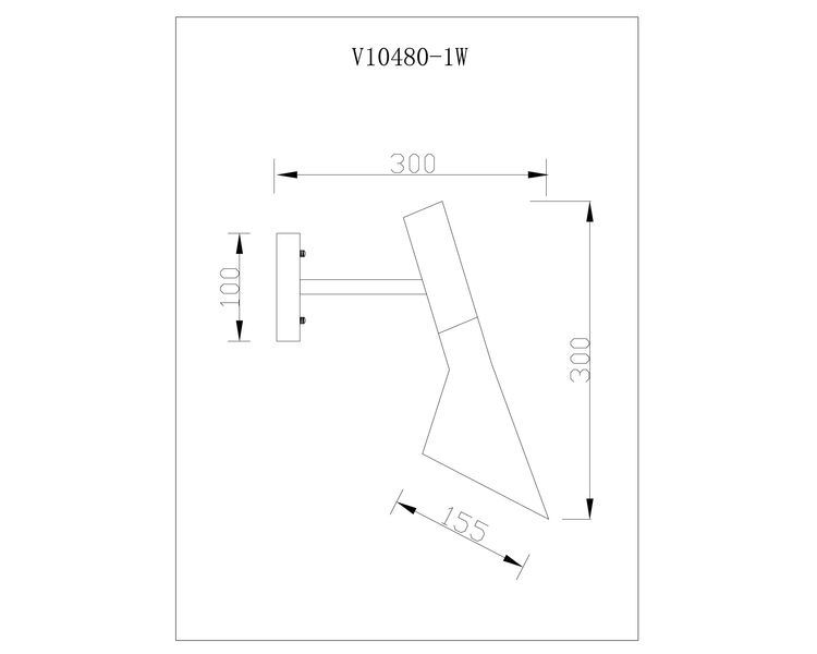 Купить Бра Moderli V10480-1W Turin, Варианты цвета: черный, фото 5