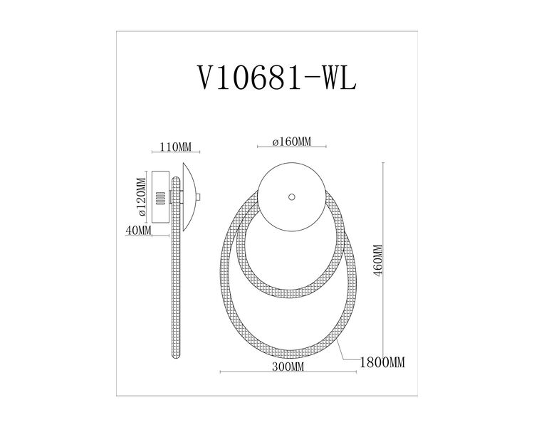 Купить Светильник настенный светодиодный Moderli V10681-WL True, Модель: V10681-WL, фото 6