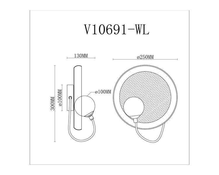 Купить Светильник настенный Moderli V10691-WL Cosmi, Модель: V10691-WL, фото 6