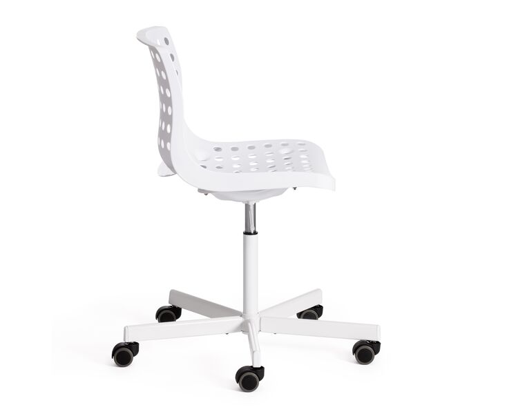 Купить Офисное кресло SKALBERG OFFICE (mod. C-084-B) металл/пластик, 46 х 59 х 75-90 см, White (белый) белый/белый, Цвет: белый, фото 2