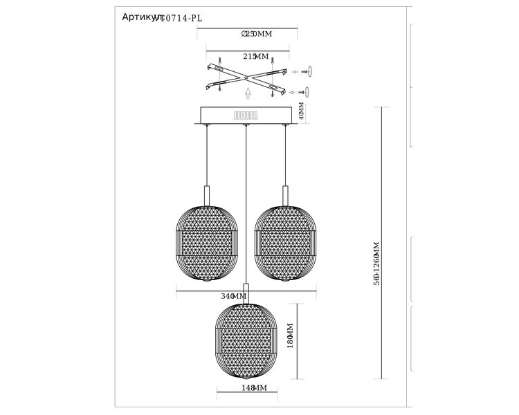 Купить Светильник подвесной светодиодный Moderli V10714-PL Amber, Модель: V10714-PL, фото 9