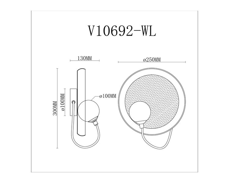 Купить Светильник настенный Moderli V10692-WL Cosmi, Модель: V10692-WL, фото 8